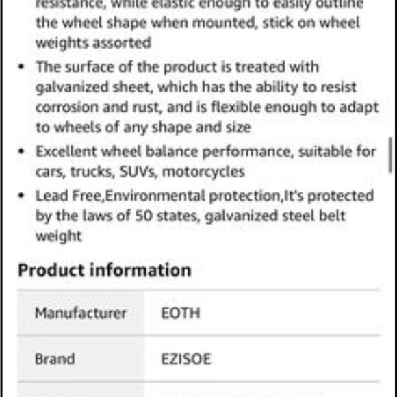 ๐ฅ1/4 Oz Gray Adhesive Backed Wheel Weights - Picture 2 of 8